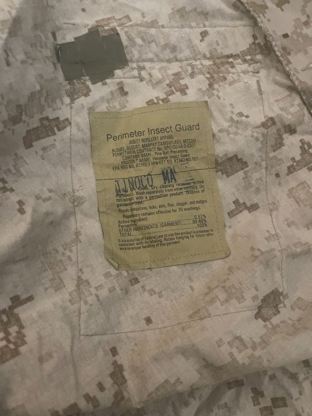 USMC Desert MARPAT Combat Shirt Medium Regular - Picture 4 of 7